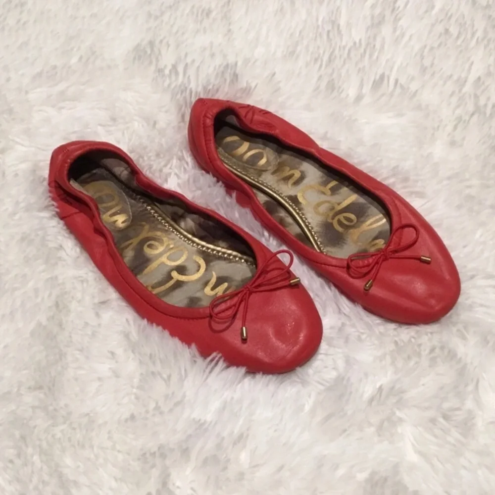 Sam Edelman Leather Felicia Ballet Flats 6W - Picture 1 of 4